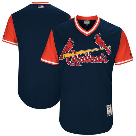 Men St Louis Cardinals Blank Blue New Rush Limited MLB Jerseys->st.louis cardinals->MLB Jersey